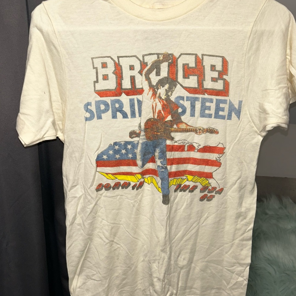 Bruce Springsteen Graphic T-Shirt - Cream